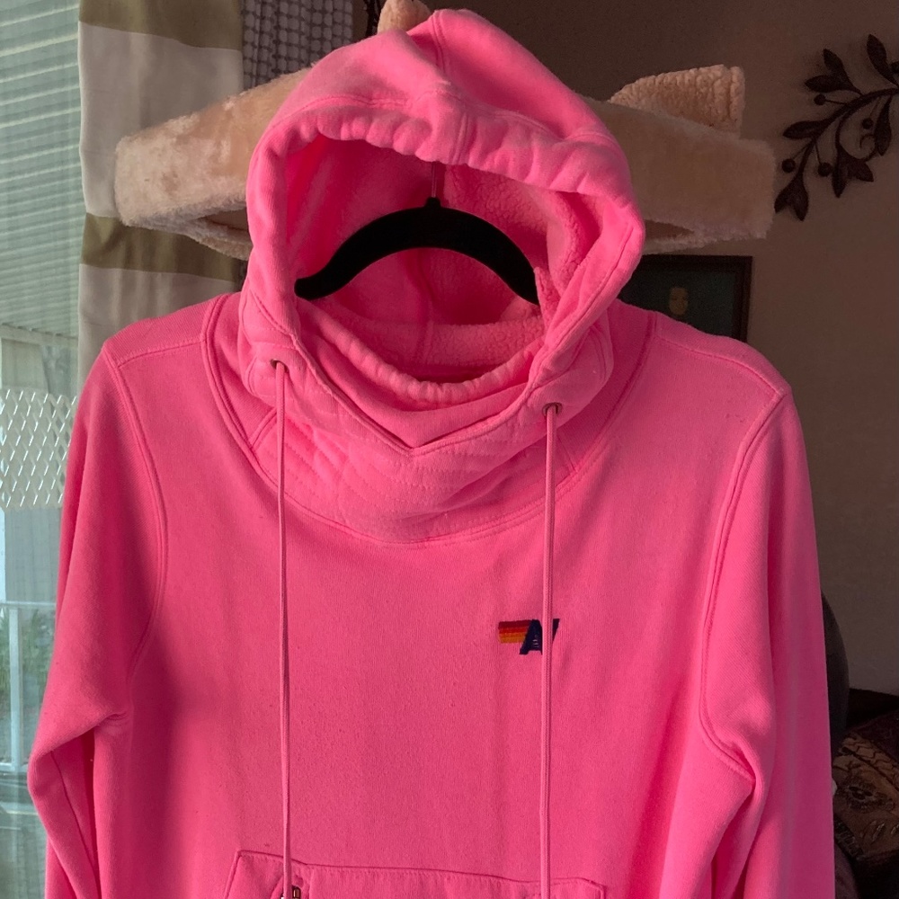 XS-NINJA PULLOVER HOODIE - NEON PINK (Worn 2x)